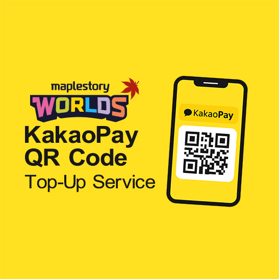 Maple Worlds Korea KakaoPay QR Code Top-Up Service
